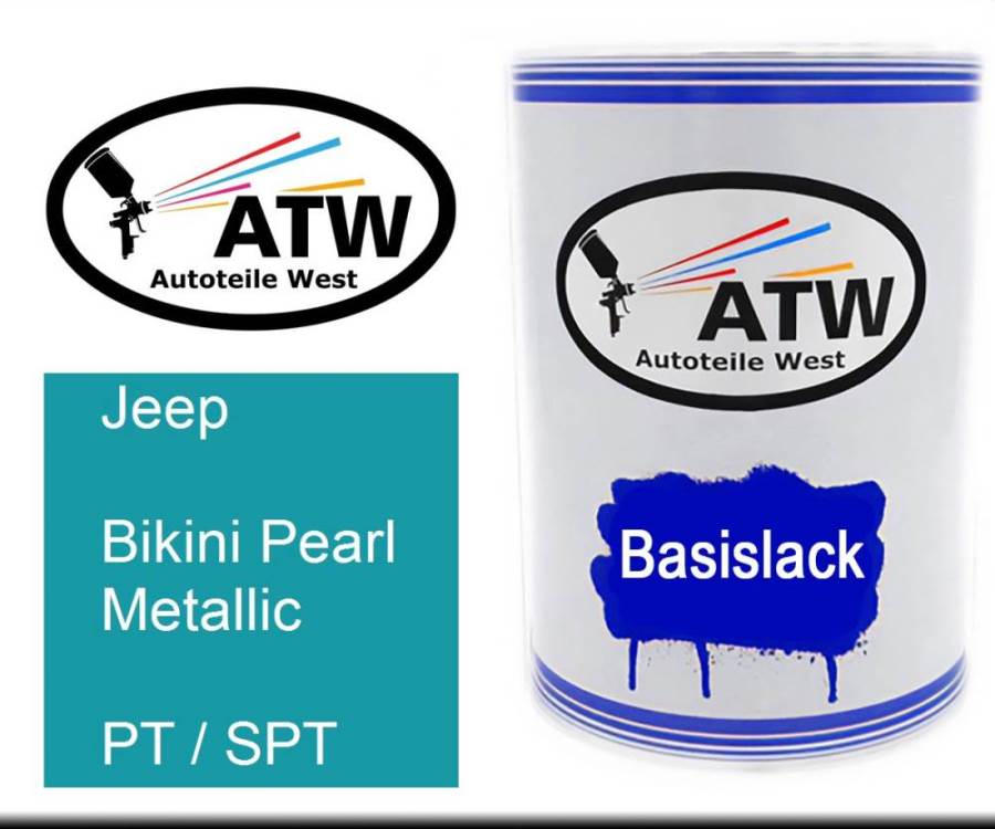 Jeep, Bikini Pearl Metallic, PT / SPT: 500ml Lackdose, von ATW Autoteile West.